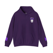 Load image into Gallery viewer, Mr Lee LEEgion BTS Security Guard Illustration Hoodie | Lee Clan Graphic White & Purple Print