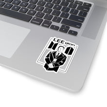 Load image into Gallery viewer, LEEgion Mr Lee Illustration Sticker | Kiss-Cut Vinyl Laptop Decal | Black