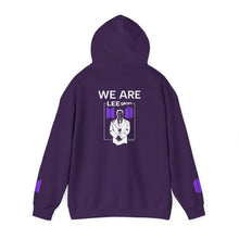 Load image into Gallery viewer, Mr Lee WE ARE LEEgion BTS Hoodie | Graphic White & Purple Print