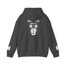 Load image into Gallery viewer, Mr Lee LEEgion BTS Security Guard Illustration Hoodie | Lee Clan Graphic White Print