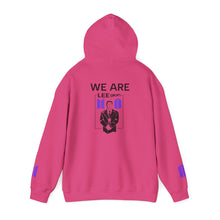 Load image into Gallery viewer, Mr Lee LEEgion BTS Security Guard Illustration Hoodie | Lee Clan Graphic White & Purple Print
