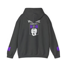 Load image into Gallery viewer, Mr Lee WE ARE LEEgion BTS Hoodie | Graphic White & Purple Print