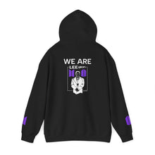Load image into Gallery viewer, Mr Lee WE ARE LEEgion BTS Hoodie | Graphic White & Purple Print