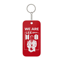 Load image into Gallery viewer, We Are LEEgion Keychain | Mr Lee BTS Bodyguard | Purse | Red

