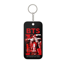 Load image into Gallery viewer, JHope HOTS Keychain |Black White Black Red
