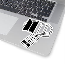 Load image into Gallery viewer, LEEgion Mr Lee Badge Illustration Sticker | Kiss-Cut Vinyl Laptop Decal | Black
