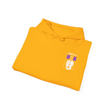 Load image into Gallery viewer, Mr Lee LEEgion BTS Security Guard Illustration Hoodie | Lee Clan Graphic White &amp; Purple Print
