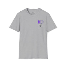 Load image into Gallery viewer, LEEgion BTS MR LEE fan art T-Shirt | Black Print Purple Logos
