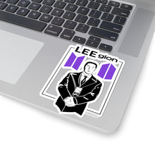 Load image into Gallery viewer, LEEgion Mr Lee Badge 007 Sticker | Kiss-Cut Vinyl Laptop Decal | Purple Logos
