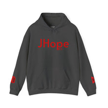 Load image into Gallery viewer, JHope BTS Hoodie | Graphic Red Black White
