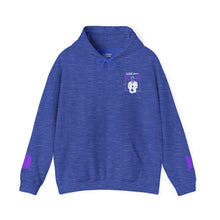 Load image into Gallery viewer, Mr Lee LEEgion BTS Security Guard Illustration Hoodie | Lee Clan Graphic White &amp; Purple Print
