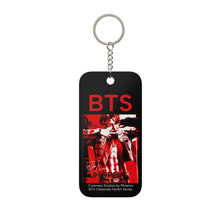 Load image into Gallery viewer, JHope HOTS Keychain |Black White Black Red
