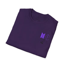 Load image into Gallery viewer, LEEgion BTS MR LEE fan art T-Shirt | Black Print Purple Logos
