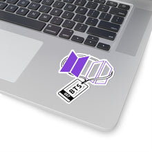 Load image into Gallery viewer, LEEgion Mr Lee Badge 007 Sticker | Kiss-Cut Vinyl Laptop Decal | Purple Logos
