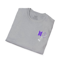 Load image into Gallery viewer, LEEgion BTS MR LEE fan art T-Shirt | Black Print Purple Logos
