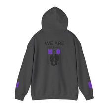 Load image into Gallery viewer, Mr Lee LEEgion BTS Security Guard Illustration Hoodie | Lee Clan Graphic White &amp; Purple Print

