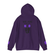 Load image into Gallery viewer, Mr Lee LEEgion BTS Security Guard Illustration Hoodie | Lee Clan Graphic White &amp; Purple Print
