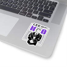 Load image into Gallery viewer, LEEgion Mr Lee Badge 007 Sticker | Kiss-Cut Vinyl Laptop Decal | Purple Logos
